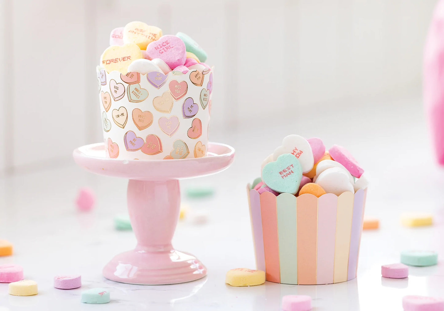 Gold Foil Conversation Hearts 5 oz Baking Cups cute gift product