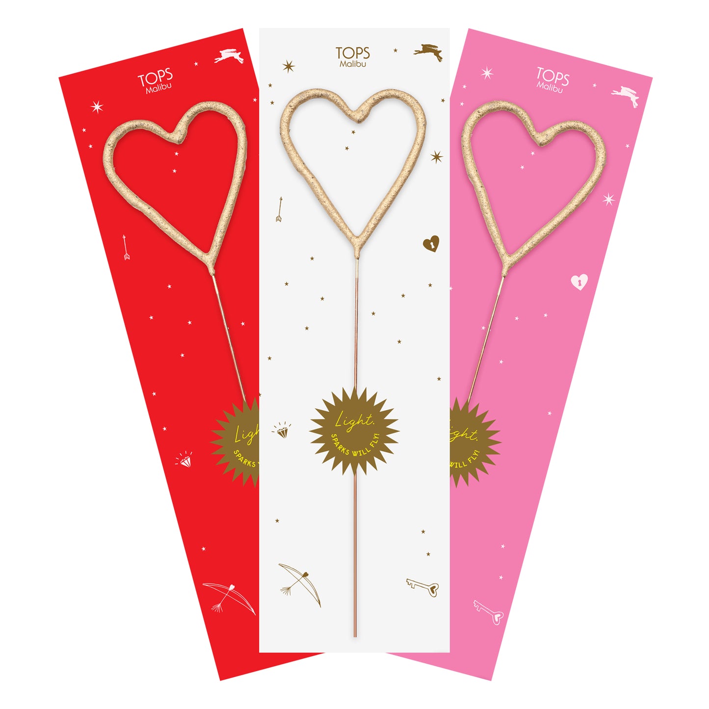Big Golden Sparkler Wand Heart cute gift product