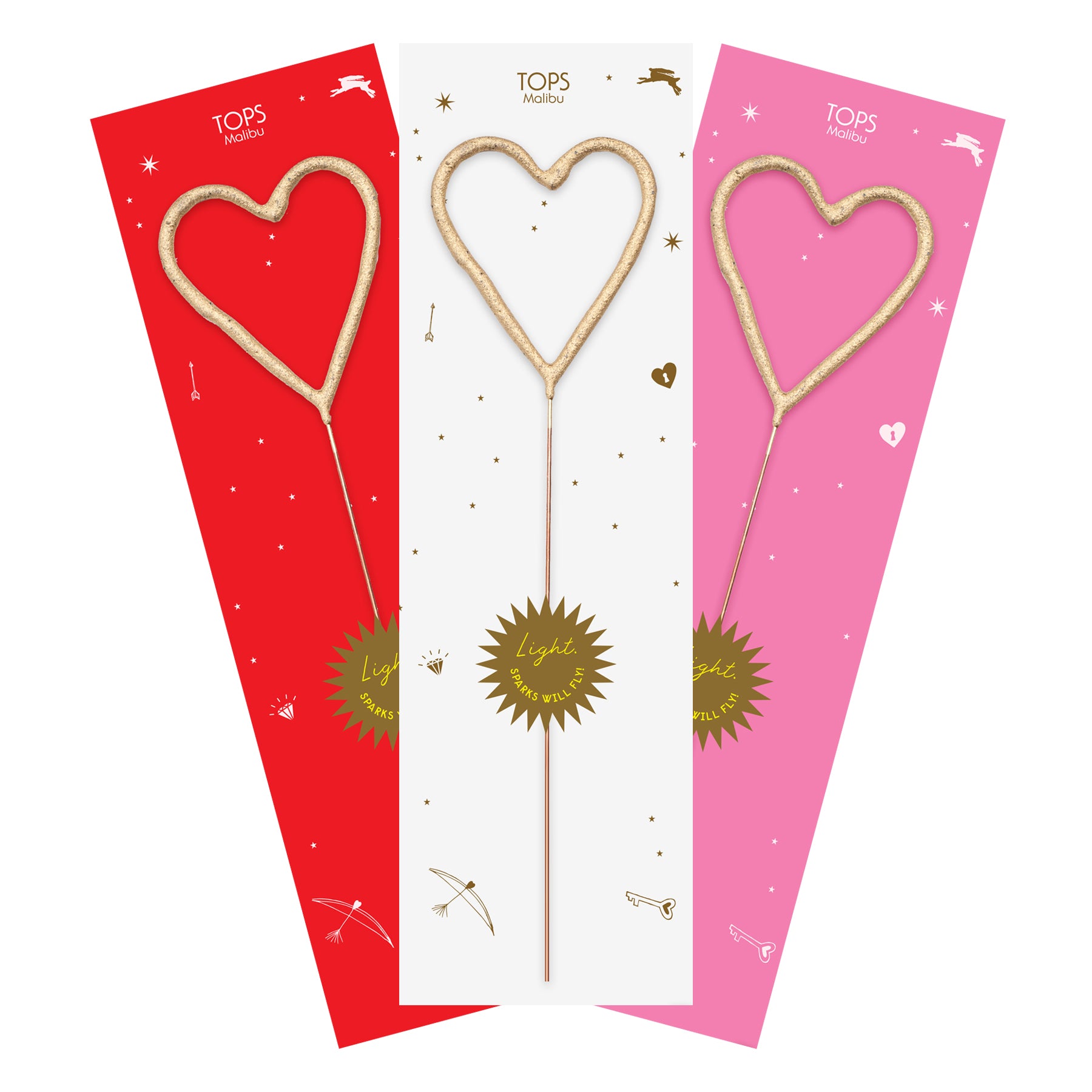 Big Golden Sparkler Wand Heart cute gift product