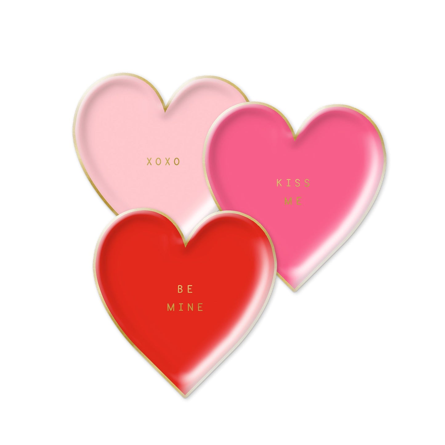 Be Mine Valentine Heart Shaped Plates cute gift product