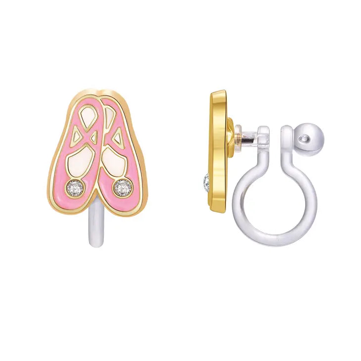 CLIP ON Cutie Earrings- Ballet Slippers cute gift product