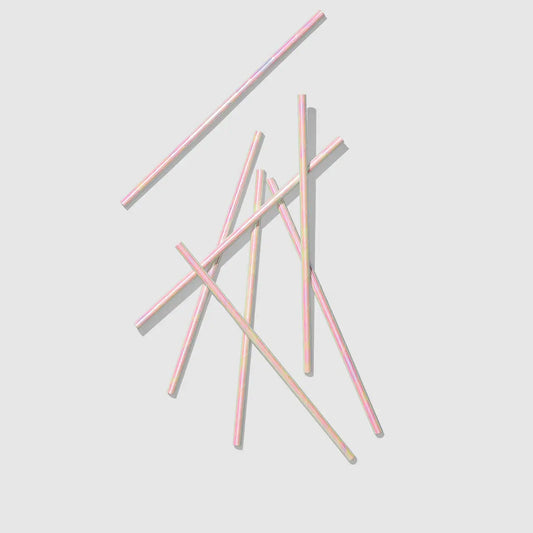 Iridescent Paper Straws cute gift product