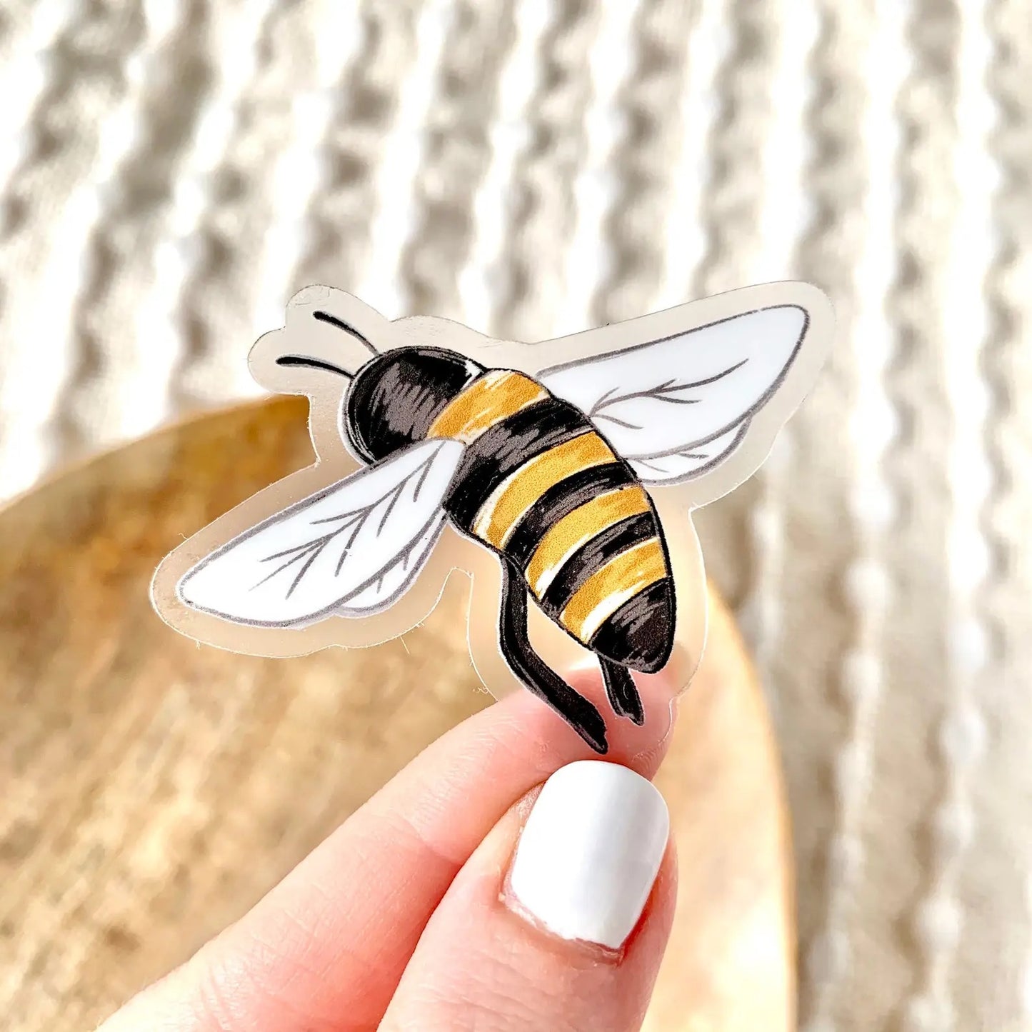 Clear Honey Bee Sticker cute gift product