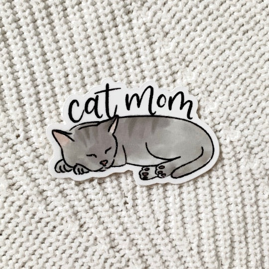 Cat Mom Sticker cute gift product