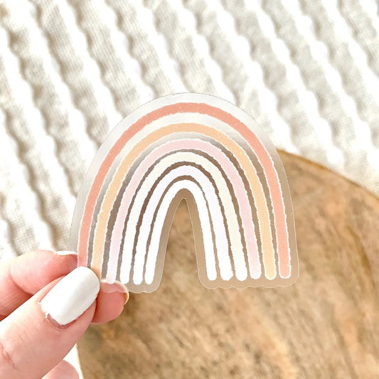 Clear Pink Rainbow Sticker cute gift product