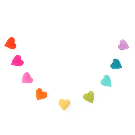 Stuffed Rainbow heart garland cute gift product