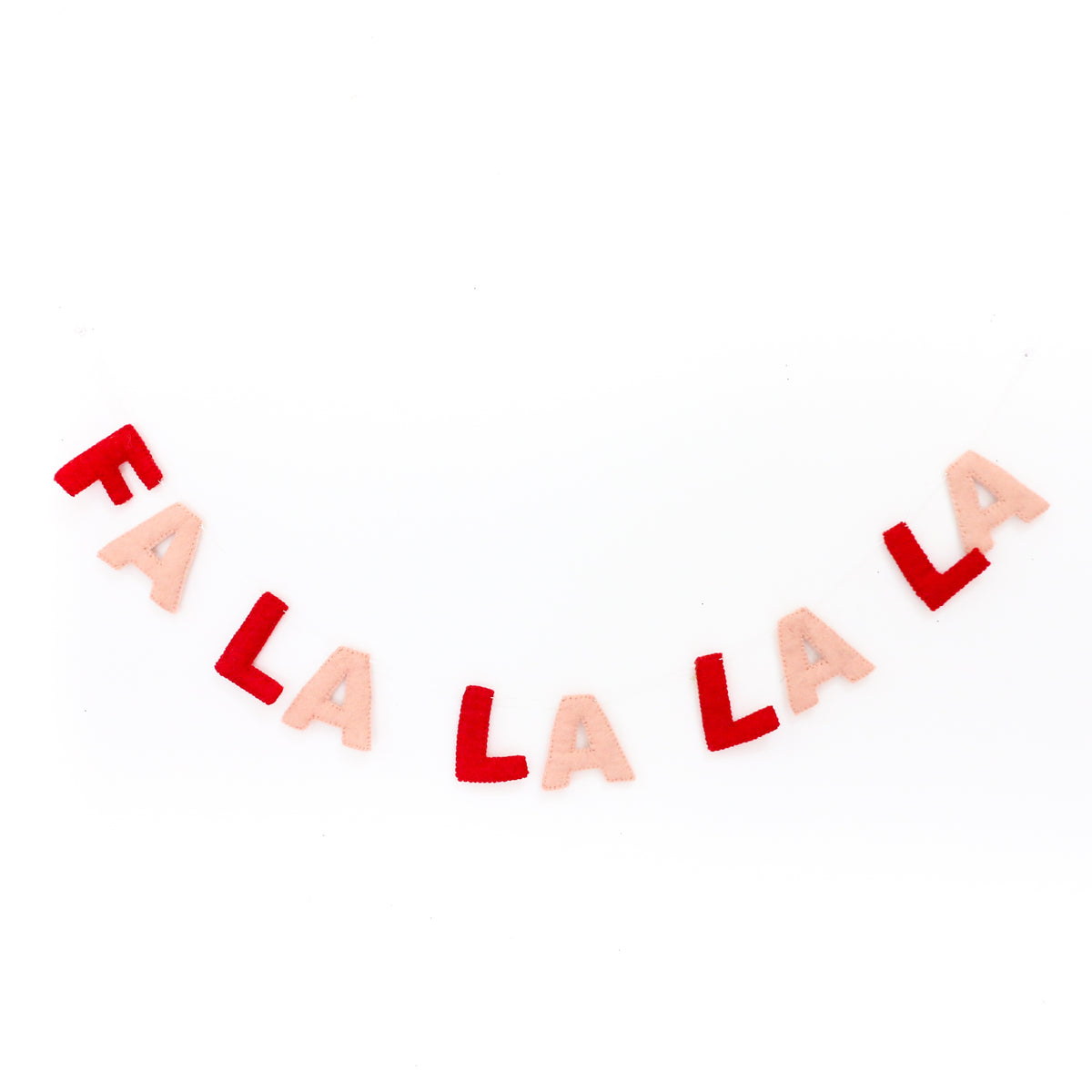 Kailo Chic Fa-la-la-la-la felt Christmas garland with 3 inch letters