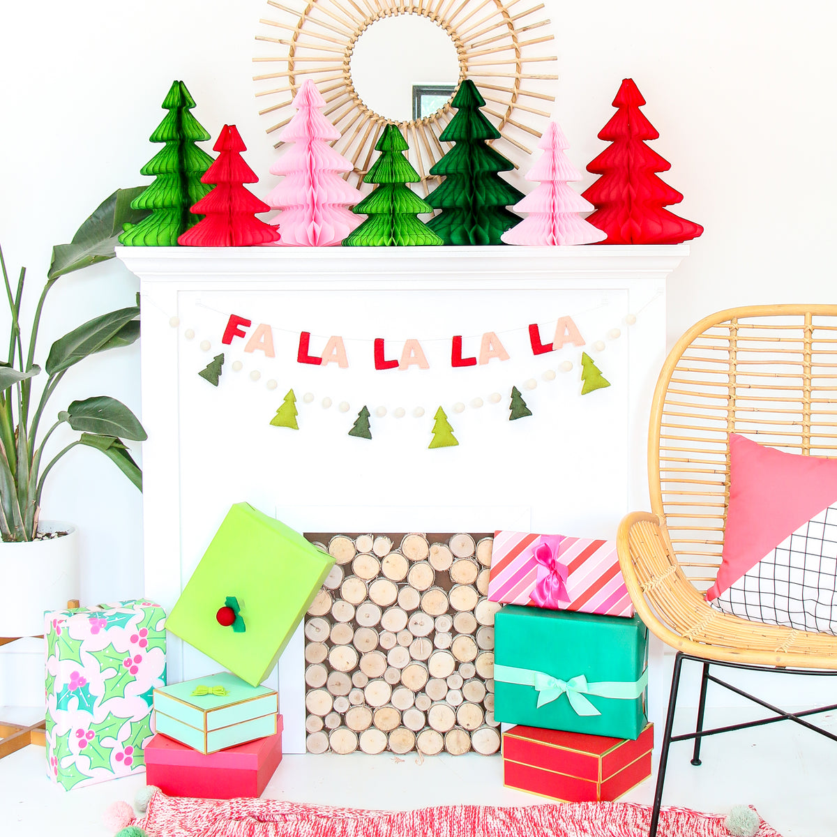 Kailo Chic honeycomb Christmas trees, third product photo