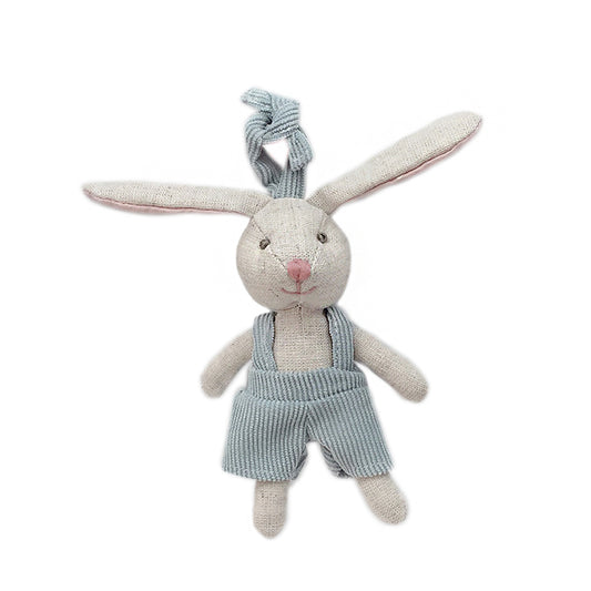 Mon Ami tiny bunny boy ornament, 6-inch Easter basket topper