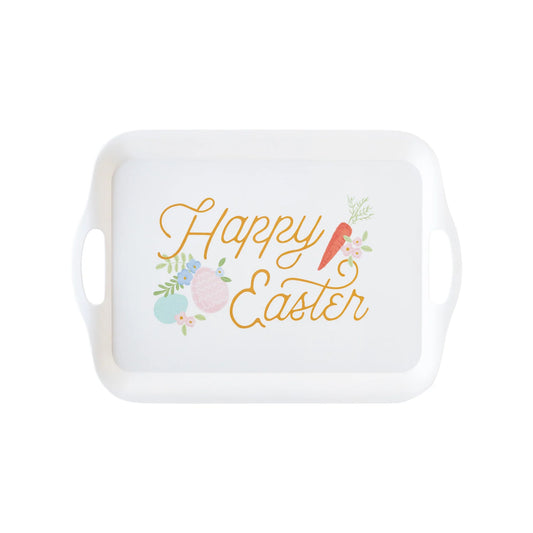 Happy Easter Reusable Bamboo Tray cute gift product